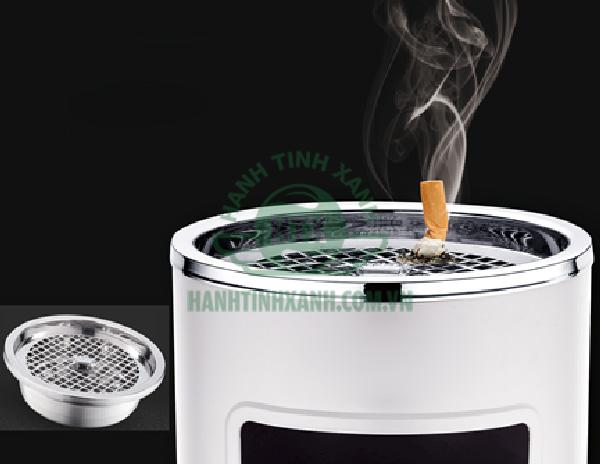 Đặc điểm nổi bật của thùng rác inox gạt tàn thuốc lá