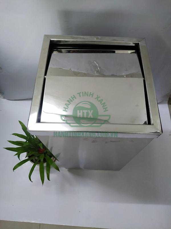 Giới thiệu 2 mẫu thùng rác inox bập bênh phổ biến nhất