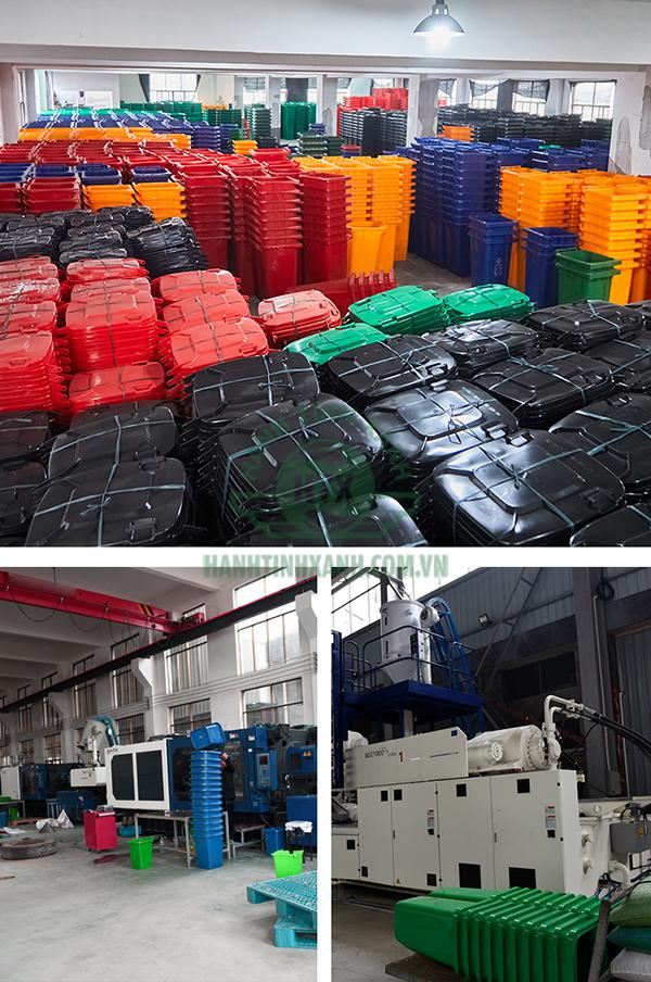 Quá trình sản xuất thùng rác nhựa tại Hanhtinhxanh.vn