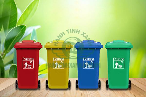 Mua thùng rác nhựa 240 lít thương hiệu Paloca giảm giá 50%