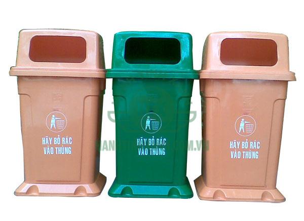 Những mẫu thùng rác nhựa có nắp phổ biến nhất