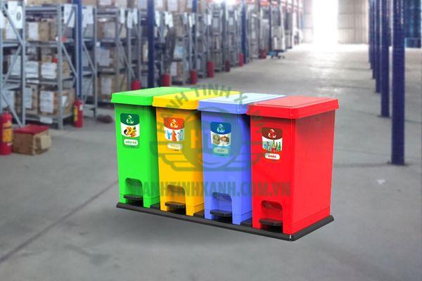 Tổng kho cung cấp thùng rác nhựa giá rẻ, chất lượng, uy tín Hành Tinh Xanh