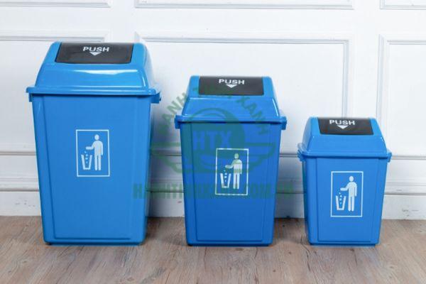 Mẫu thùng rác nắp lật được ưa chuộng sử dụng hiện nay