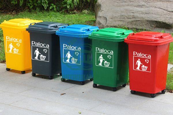 Mẫu thùng đựng rác 60 lít HDPE được ưa chuộng hiện nay