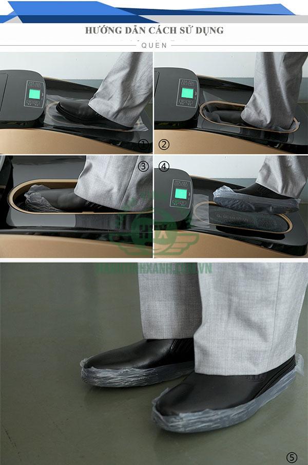 Hướng dẫn cách sử dụng máy bọc giày