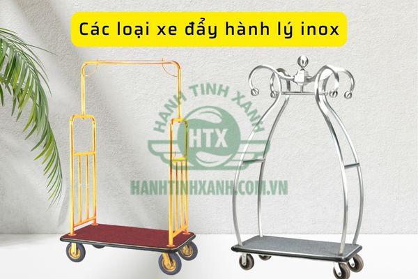 Xe đẩy hành lý inox có các loại inox 201, 304