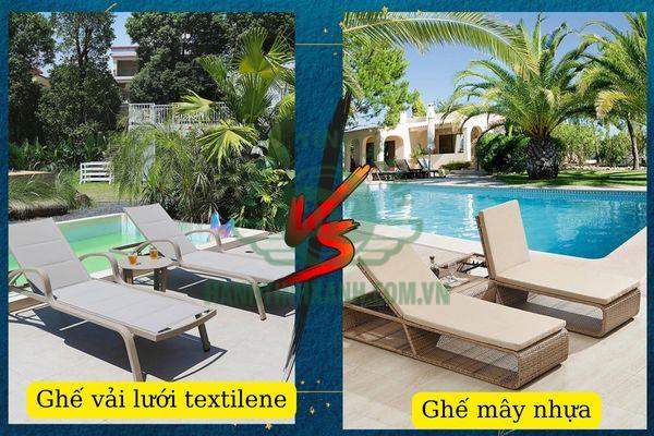 Bạn đã biết điểm giống và khác của 2 loại ghế tắm nắng hồ bơi này chưa?