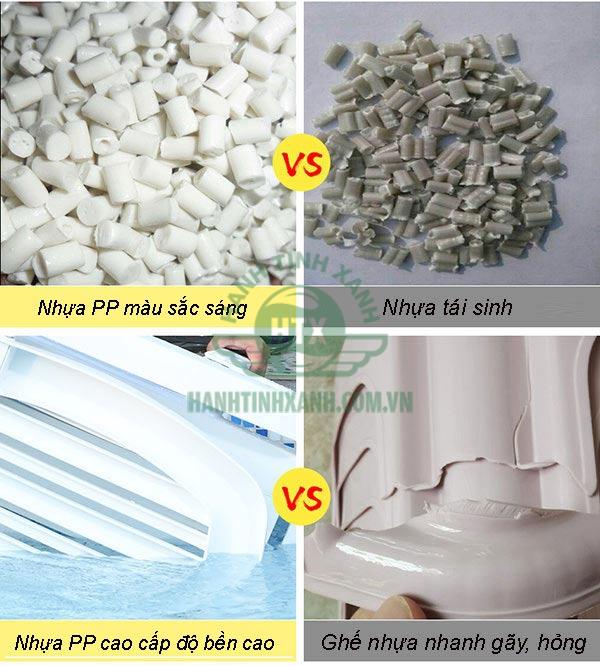 Sự khác biệt của chất liệu nhựa cao cấp và kém chất lượng