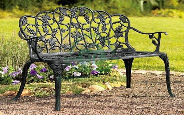 Mẫu ghế công viên bằng sắt được sử dụng phổ biến