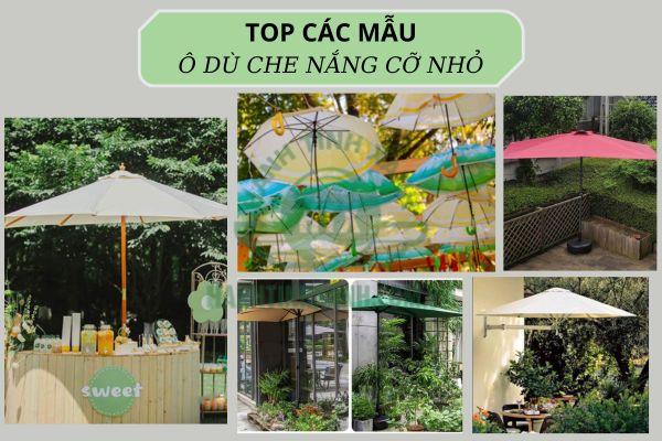 Tìm hiểu mẫu ô dù che nắng phù hợp cho không gian hẹp