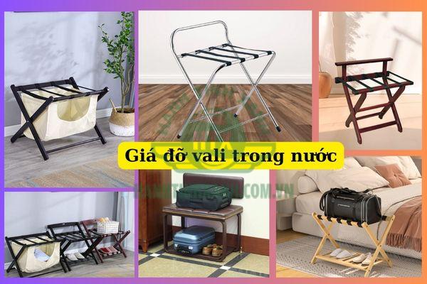 Mẫu mã giá đỡ vali trong nước đa dạng