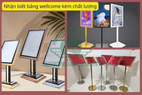 Làm sao để nhận biết bảng wellcome khách sạn kém chất lượng?