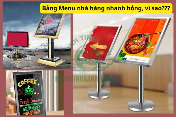 Đi tìm nguyên nhân bảng menu đứng nhanh hỏng