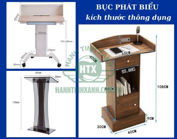 Tìm hiểu thêm về kích thước bục phát biểu- bục thuyết trình