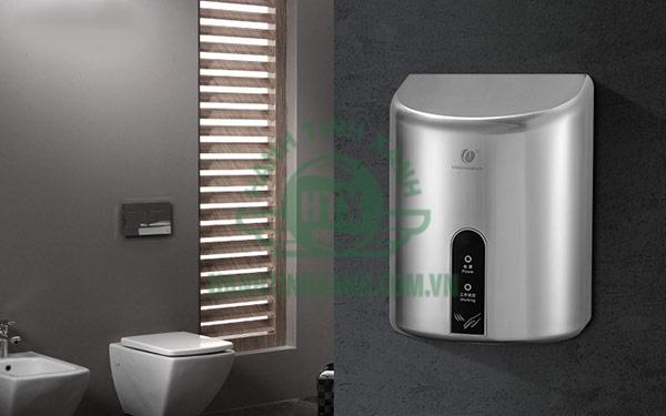 Máy hơ tay có vỏ inox bền, chịu được tác động của môi trường