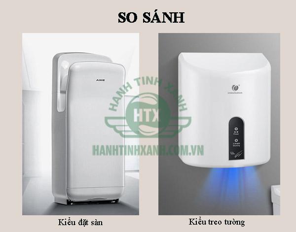 Máy hơ tay treo tường rẻ hơn loại đặt sàn