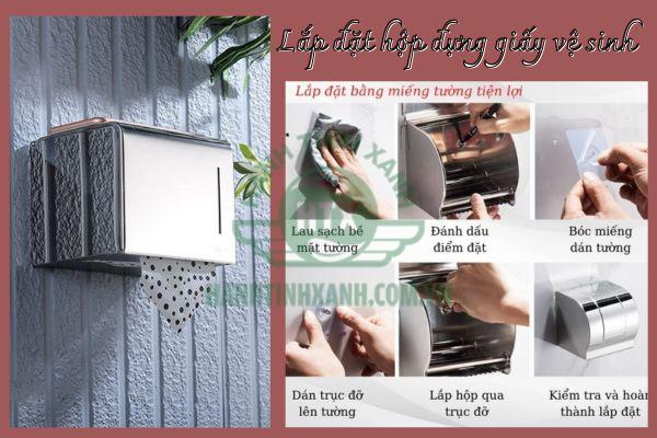 Chú ý các bước lắp đặt hộp đựng giấy vệ sinh