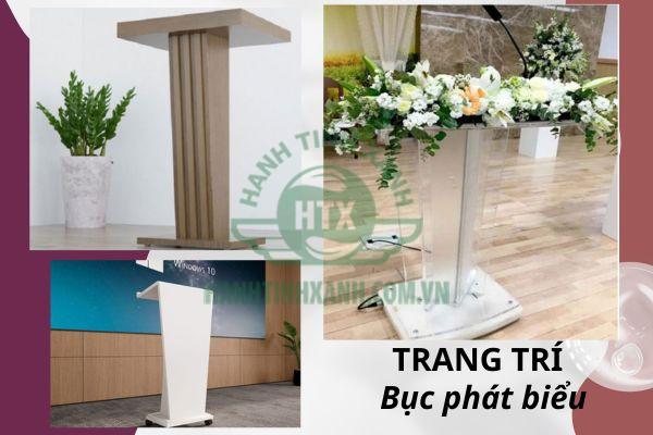 Có rất nhiều cách để Trang trí bục phát biểu hội nghị