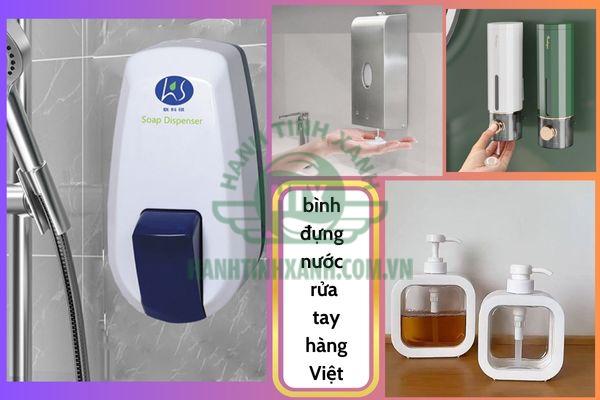 bình đựng nước rửa tay hàng Việt mẫu mã phong phú