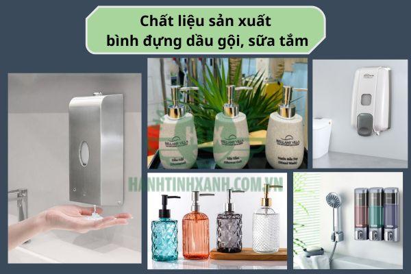 Lựa chọn chất liệu bình đựng dầu gội sữa tắm cao cấp