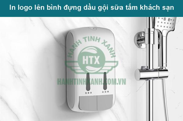 Muốn in logo lên bình đựng dầu gội sữa tắm cần chú ý nhiều điều