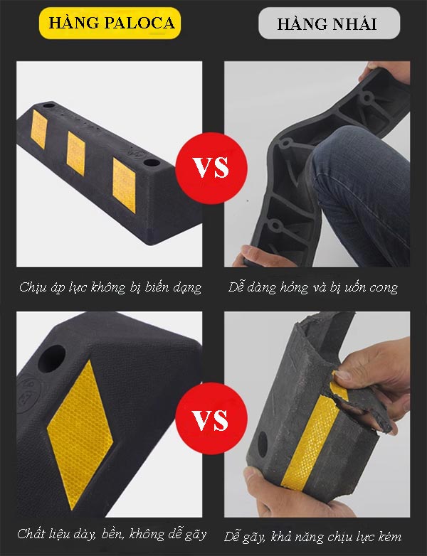 Phân biệt gờ chặn chính hãng và hàng nhái