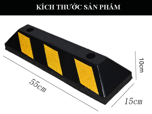 Tham khảo kích thước gờ chặn cao su