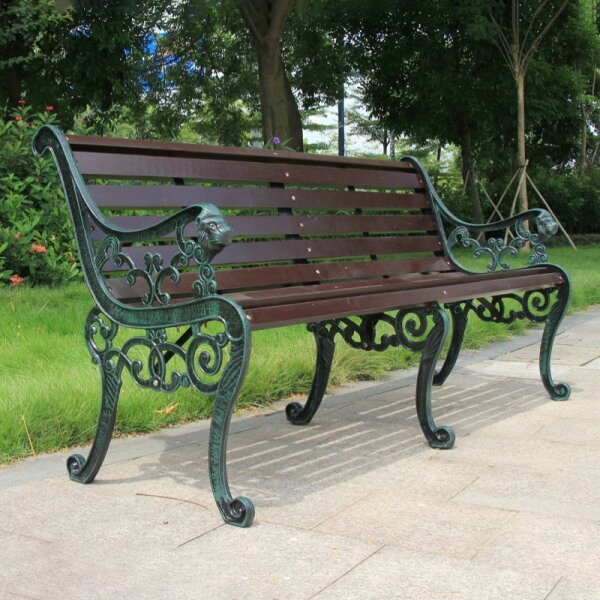 Ghế gang ngoài trời kích thước 2.1m