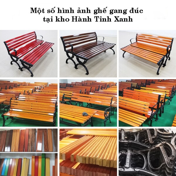 Hình ảnh ghế gang đúc tại kho Hành Tinh Xanh