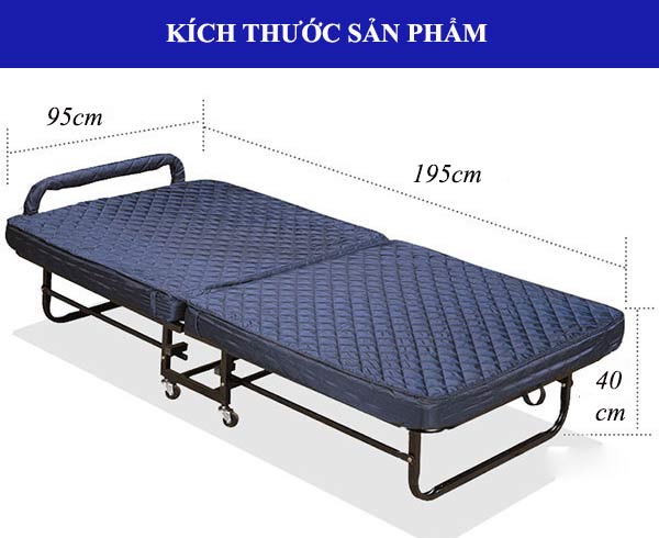 Tham khảo kích thước giường gấp khách sạn