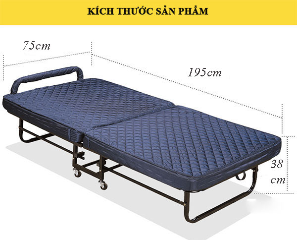 Tham khảo kỹ hơn về kích thước giường extra bed gập gọn