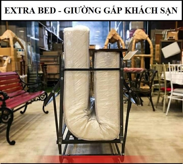 Giường phụ khách sạn đệm lò xo 20cm