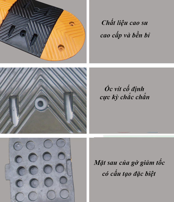 Gờ giảm tốc cao su hàng nhập khẩu chất lượng cao