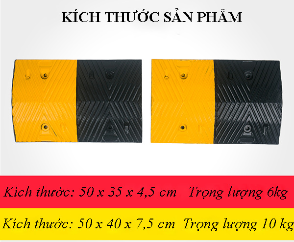 Tham khảo kích thước gờ giảm tốc độ đang có tại Hành Tinh Xanh