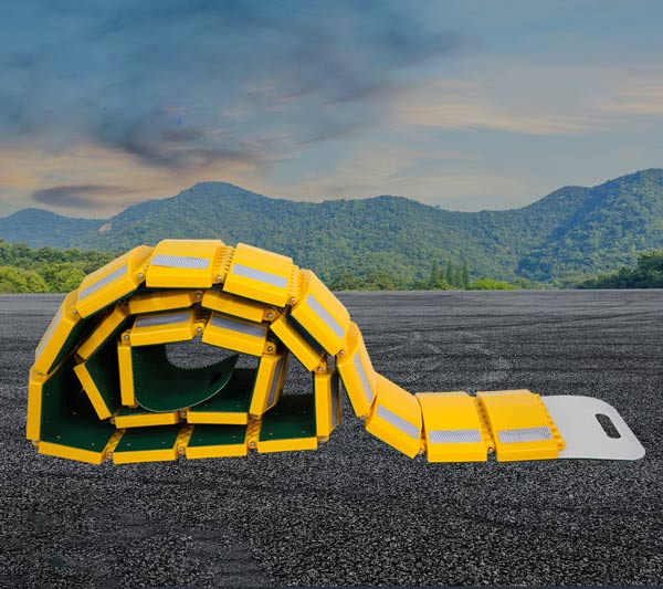 Kiểu dáng gờ giảm tốc cuộn tròn, trải dài được 3m