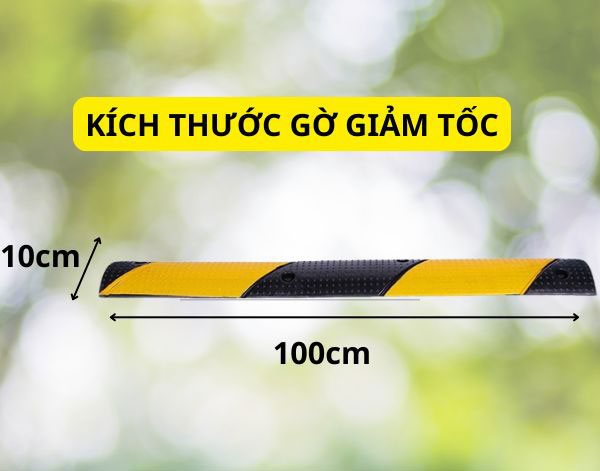 Tham khảo kích thước mẫu gờ giảm tốc độ