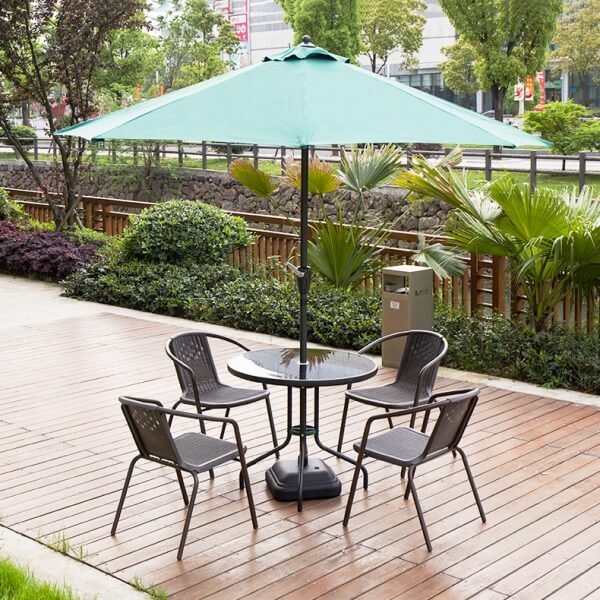 Ô dù đứng tâm ứng dụng nhiều tại các khu nghỉ dưỡng cao cấp