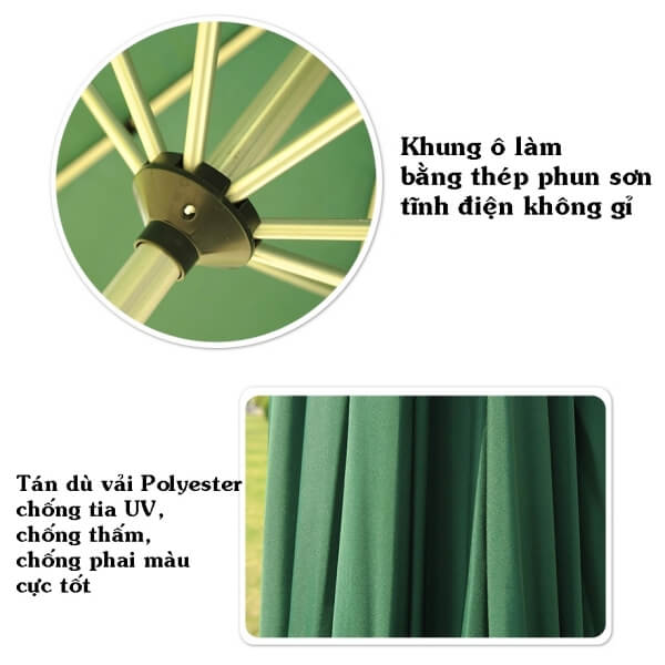 Vải dù Polyester chống tia UV, chống thấm cực tốt