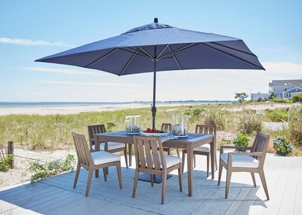 Hình ảnh thực tế mẫu ô dù vuông 3m chính tâm