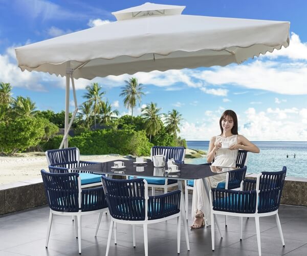 Ô lệch tâm vuông tại các khu nghỉ dưỡng cao cấp