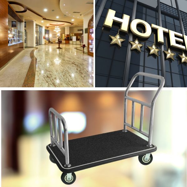 Đây là xe chở vali, tư trang khách hàng được nhiều khách sạn cao cấp lựa chọn