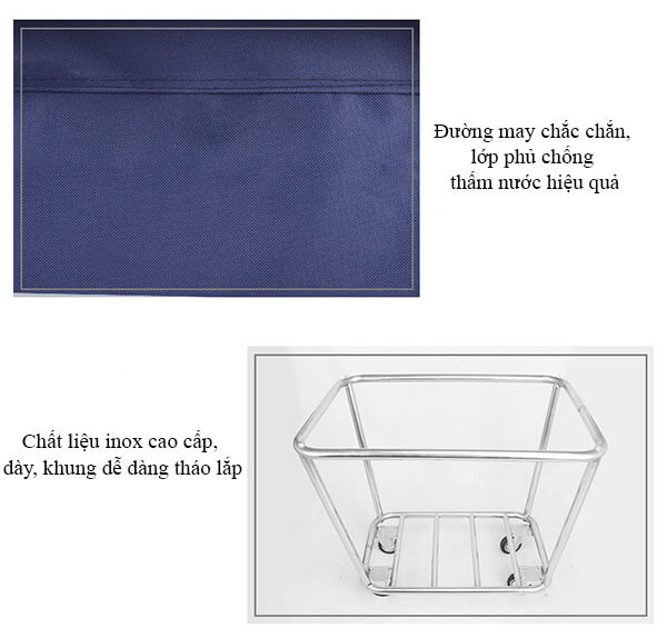 Mô tả chi tiết các bộ phận của xe giặt là