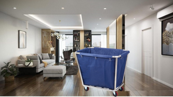 Xe giặt là khung inox túi vải bạt xanh tốt nhất thị trường