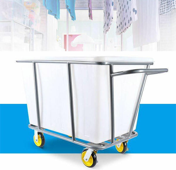 Xe đẩy đồ giặt là bằng nhựa khung sắt phun sơn