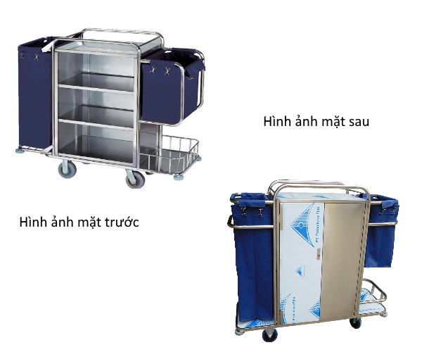 Hình ảnh xe làm phòng inox 3 ngăn