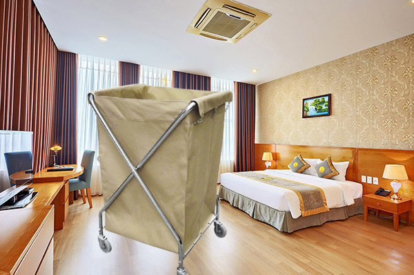 Mẫu xe thu gom đồ vải, đồ giặt là