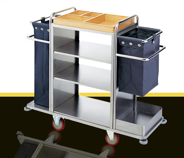 Mẫu xe dọn phòng khách sạn đẹp bằng inox
