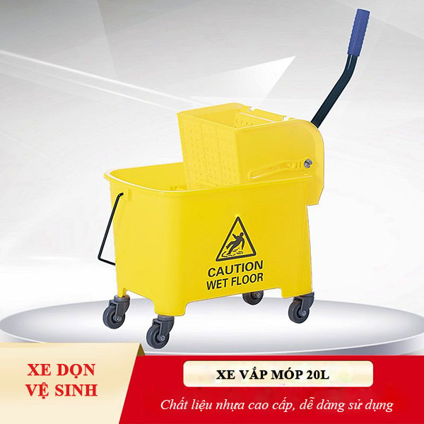 Xe vắt móp đơn 20 lít nhập khẩu cao cấp hiện đại, chất lượng cao.