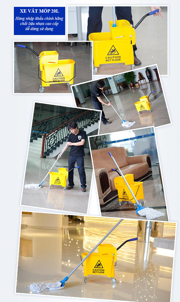 Xe rất tiện dụng cho dọn vệ sinh