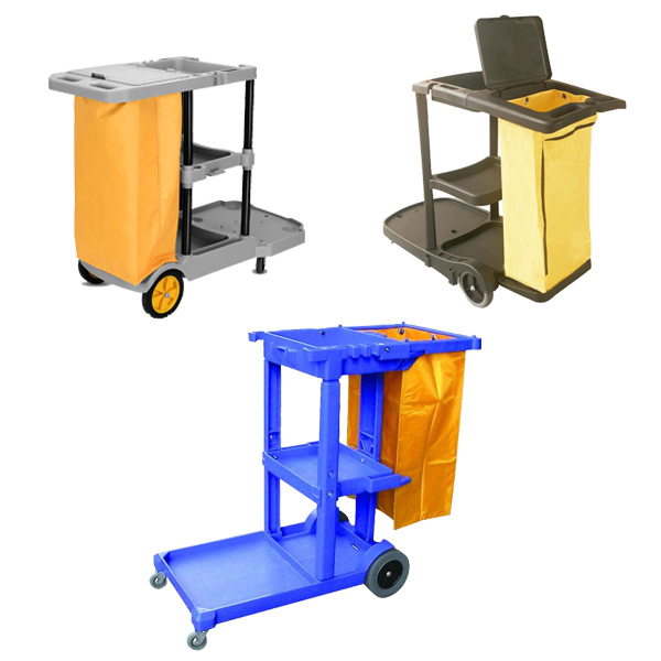 Các loại xe đẩy làm vệ sinh khách sạn